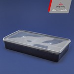  ظرف یکبار مصرف و پلاستیکی ماروفری 2100 مشکی